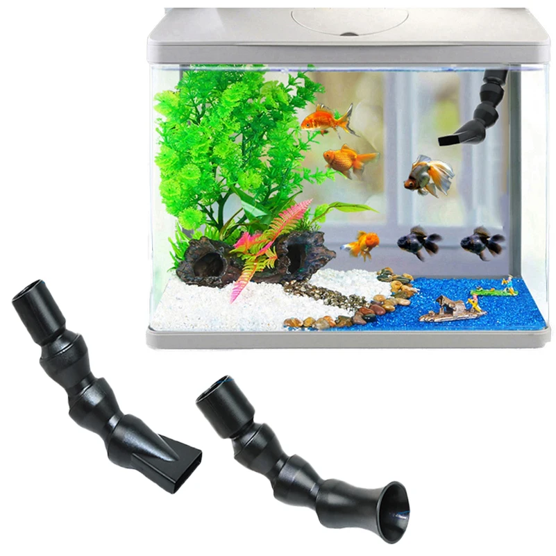 Fish Tank Filter Pump Water Outlet Pipe Water Flow Nozzle Duckbill Return Pipe Plumbing Fitting Aquarium 360° Adjustable Nozzle