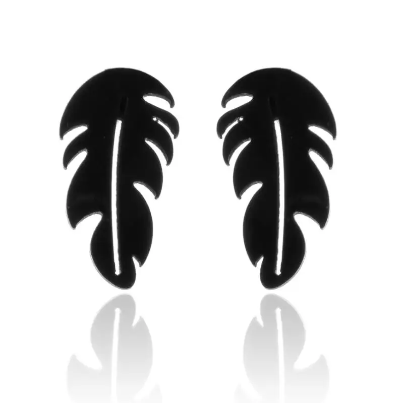 2024 Edelstahl Ohrringe Geometrische Frauen Männer Hip hop Schwarz Geister Schädel Stud Ohrring Modeschmuck Halloween Beste Geschenk – Detail 36