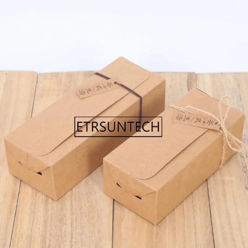 

100pcs Kraft Paper Box Coffee Tea Packaging Box Wedding Party Small Gift Candy Favor Package Boxes For Snack Storage