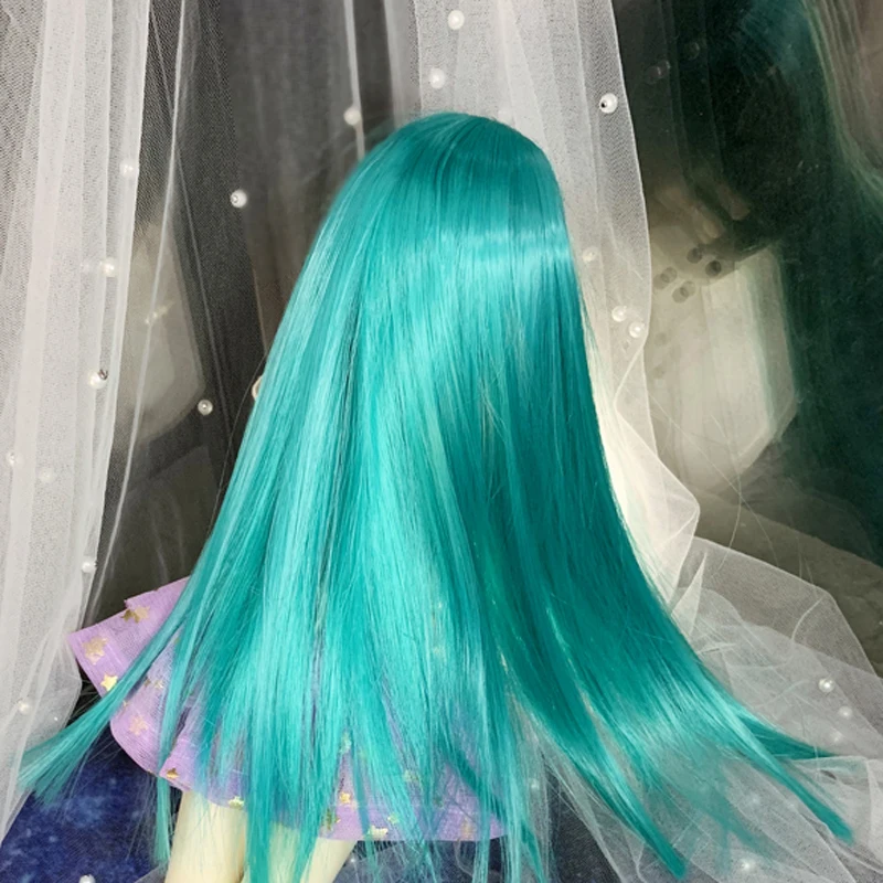 New Style 1/3 1/4 1/6 1/8 Bjd SD Doll Wig High Temperature Wire Long Straight Fiber Wig For BJD Hair Wig