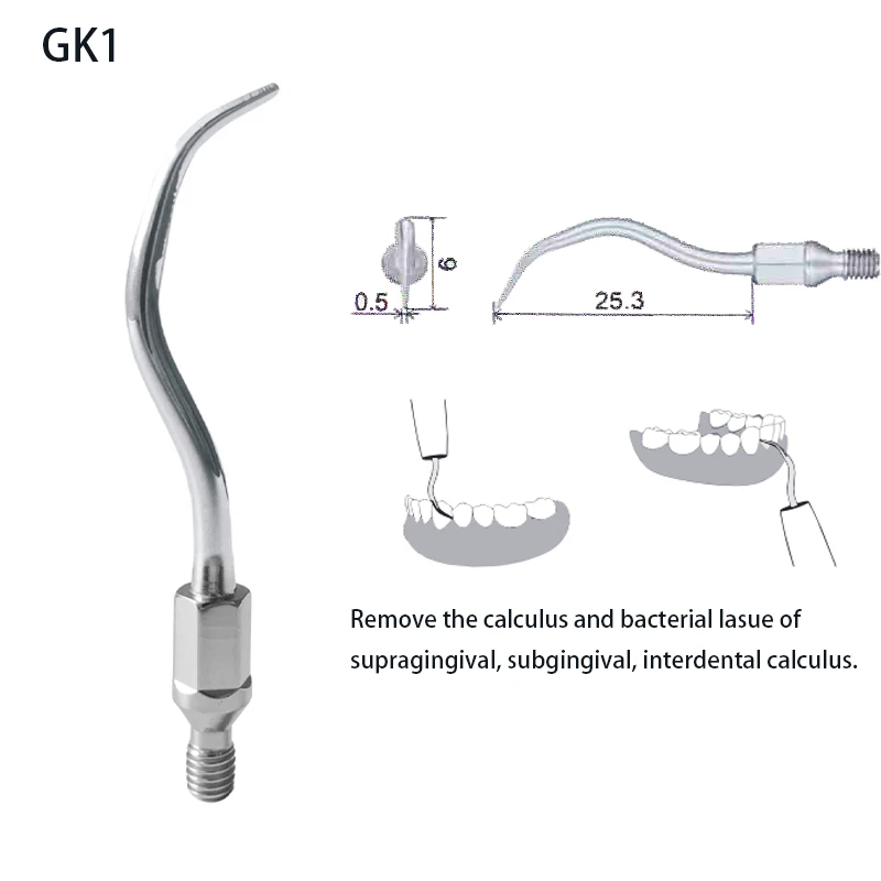 VVDental Dental Scaling Periodontics Endodontics Tip Scaling Tips Fit for KAVO Ultrasonic Scaler Handpiece GK1 GK2 GK3 GK4 GK5