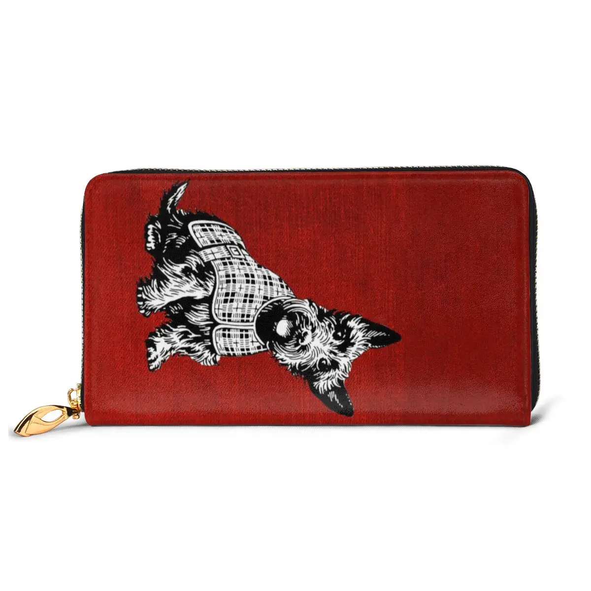 NOISYDESIGNS Women Genuine Leather Wallets Westie Dog Print Leather Clutch Bag Womens High Quality Girls Purses Carteras Mujer