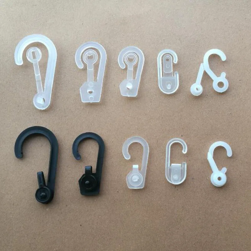 

500 Gram Plastic Display Snap Hooks Shirt Dress Underwear Sock Gloves Clip Hanger Bag Package Hook Clothes Hangers