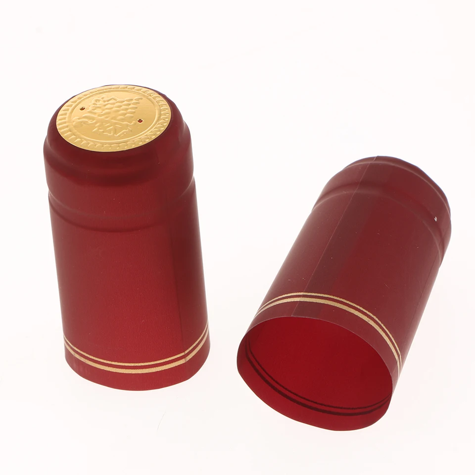 Hemoton Lot De 200 Capsules Thermorétractables 33 Mm Pour Bouteilles De Vin - Bouchons PVC De Qualité