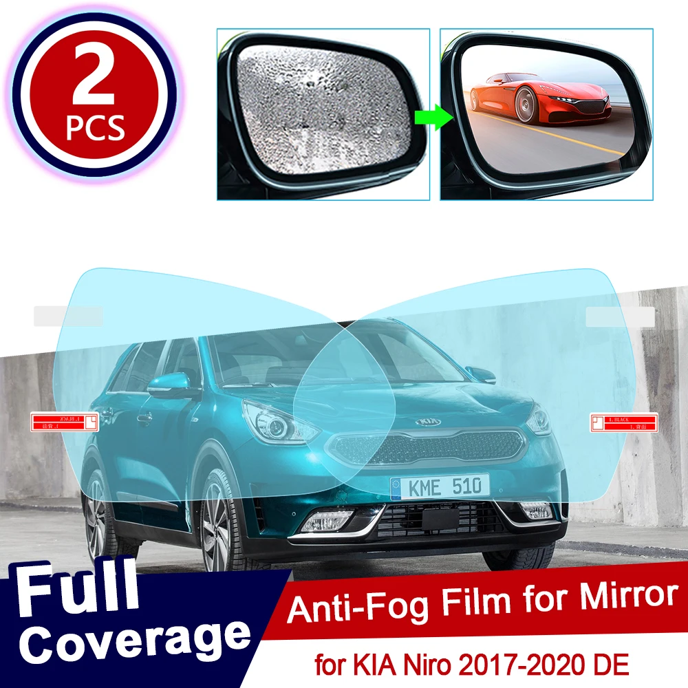 for KIA Niro 2017 2018 2019 2020 DE Car Rearview Mirror Protective Film Anti Dazzle Waterproof Rainproof Anti Fog Car Sticker