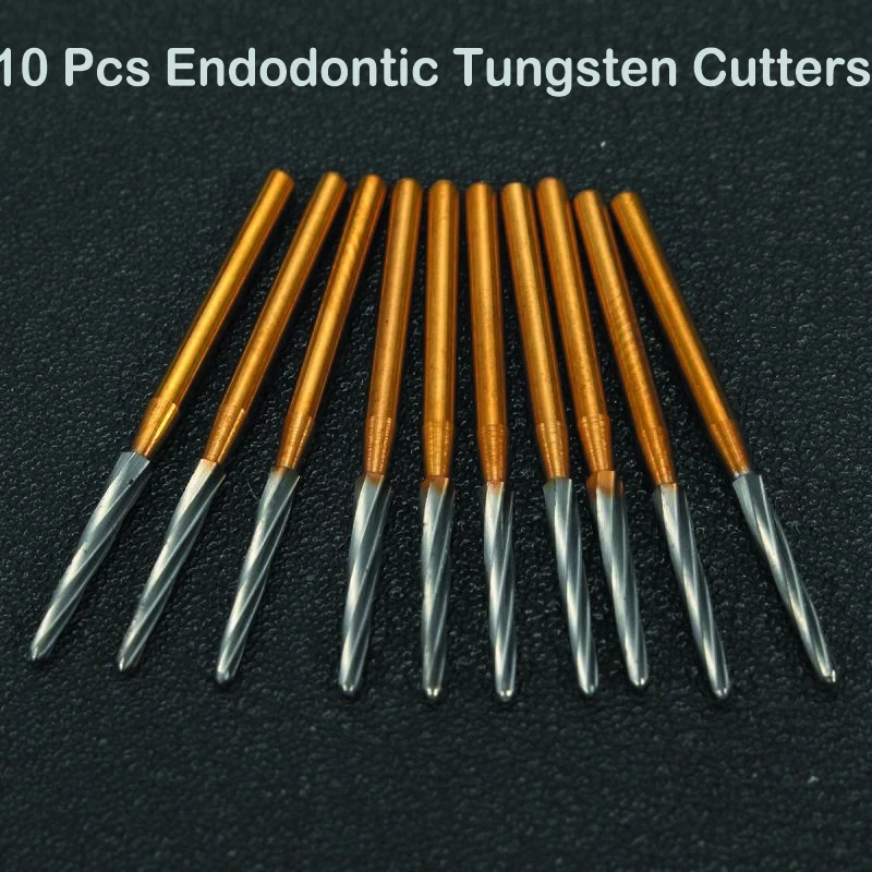 10pcs 25MM Dental Products Carbide Tungsten Bone Cutters Endo Z Polishing Bur Drill Tooth Treatment Lab Instrument