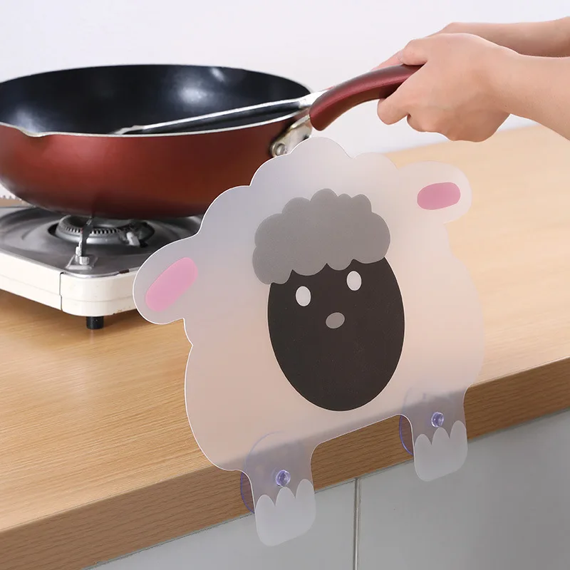 Sink Water Splash Guard with Suction Cup Cute Animals Water Stopper Kitchen Waterproof Screen Anti-water Board Baffle Plate