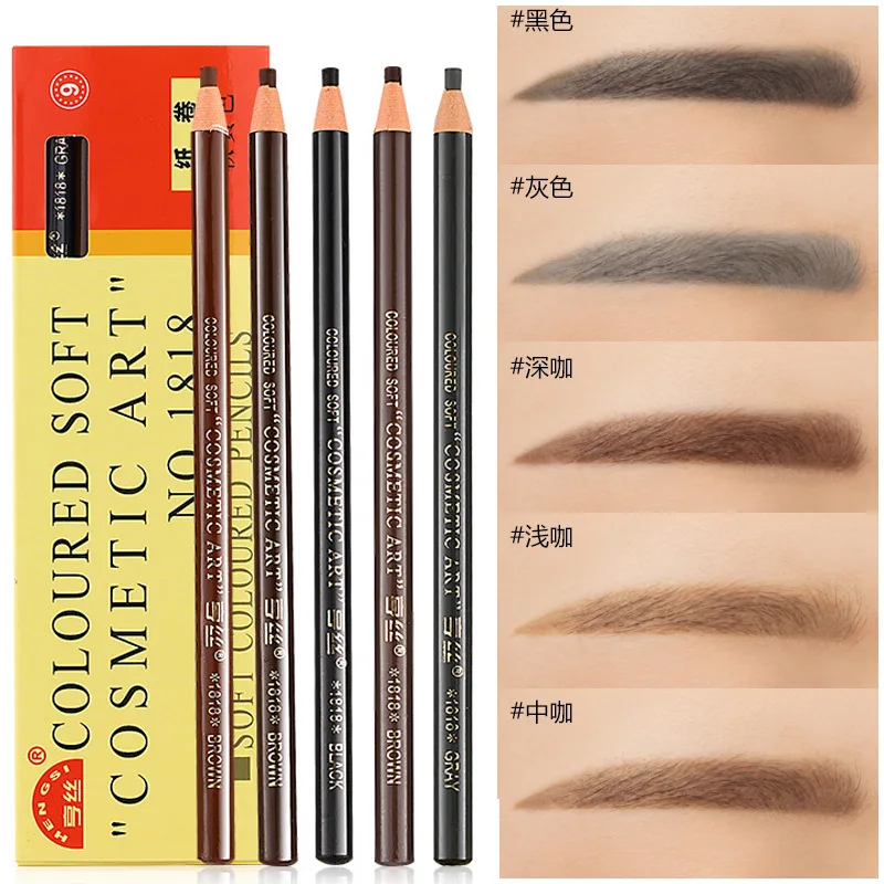 12 sztuk dostępne brwi ołówek cienie kosmetyki do makijażu odcień wodoodporny Microblading Pen Eye Brow naturalne piękno