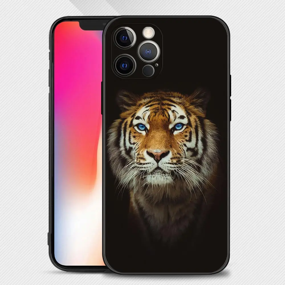 Case For Apple iPhone 15 14 14 13 12 11 Pro Max Mini XS Max XR X 7 8 Plus Cover Shell Wolf Dog Cat Bird Lion Tiger Animal