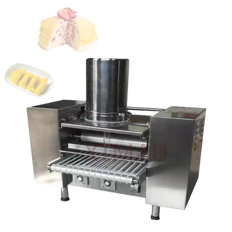 Single Row Commercial Cake Making Machine Electric Mini Layer Crepe and Pancake Maquina Para Tortilla Maker