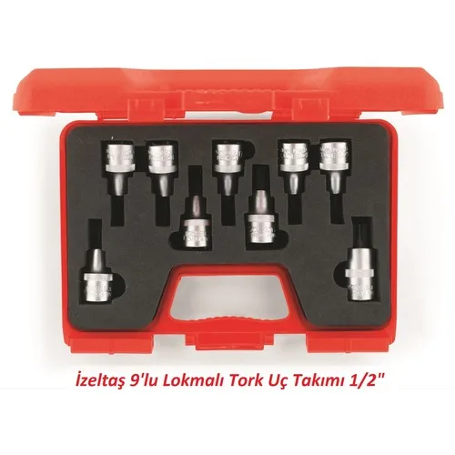 Izeltaş 9'lu Lokmalı Tork Insert Bit 1/2