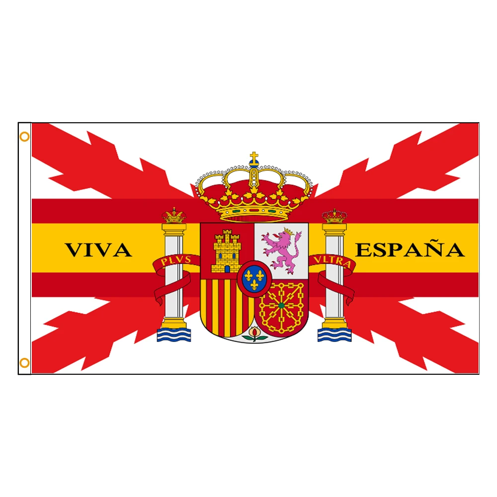 3x 5Fts flaga hiszpanii bordowy krzyż hiszpańskiej armii Viva España