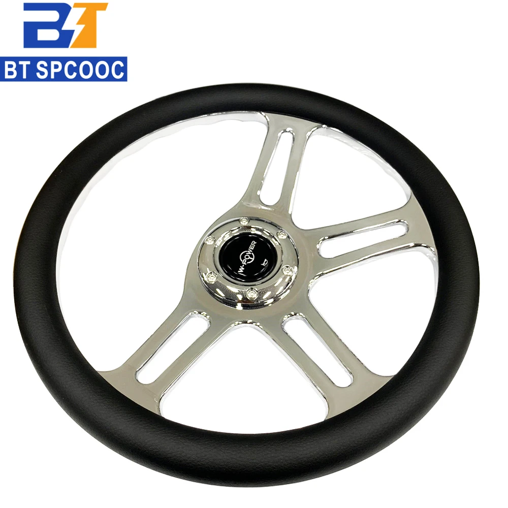 Universal 14inch Car Steering Wheel Leather Classic Type Steering Wheel 350mm High Quality 2020 Drift Stering Wheel With LOGO
