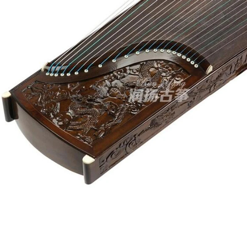 

Professional Guzheng New Nanmu Master Handmade Phoebe 9 Dragon Solid Wood Playing Guzheng Chinese 21 Strings Zither