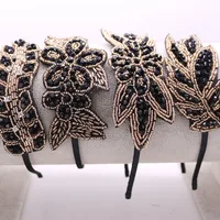 Diadema con cuentas para mujer y niña, diadema anudada, accesorios para el cabello para adultos