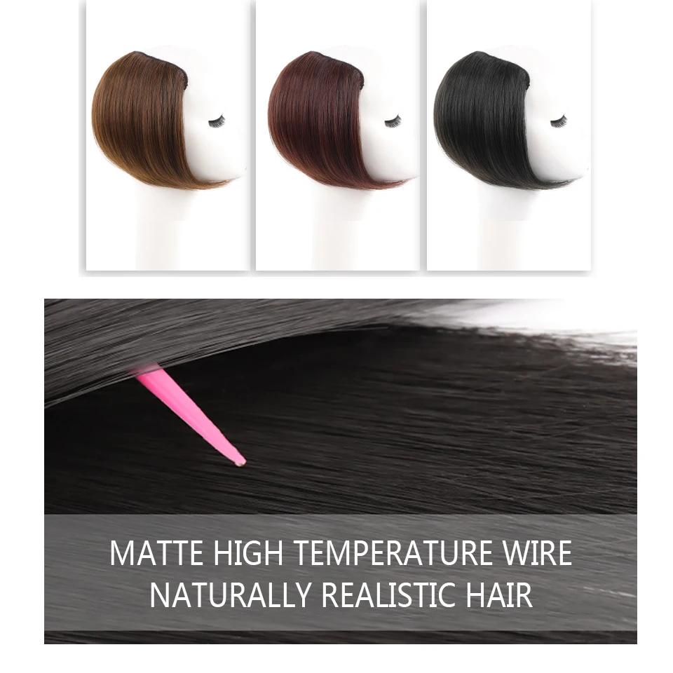 HUAYA Clip in Hairpiece U Hair Pads Top Seamless Invisible Hair Piece Thickened Wig Root Pad High Synthetic Straight Hair Extens