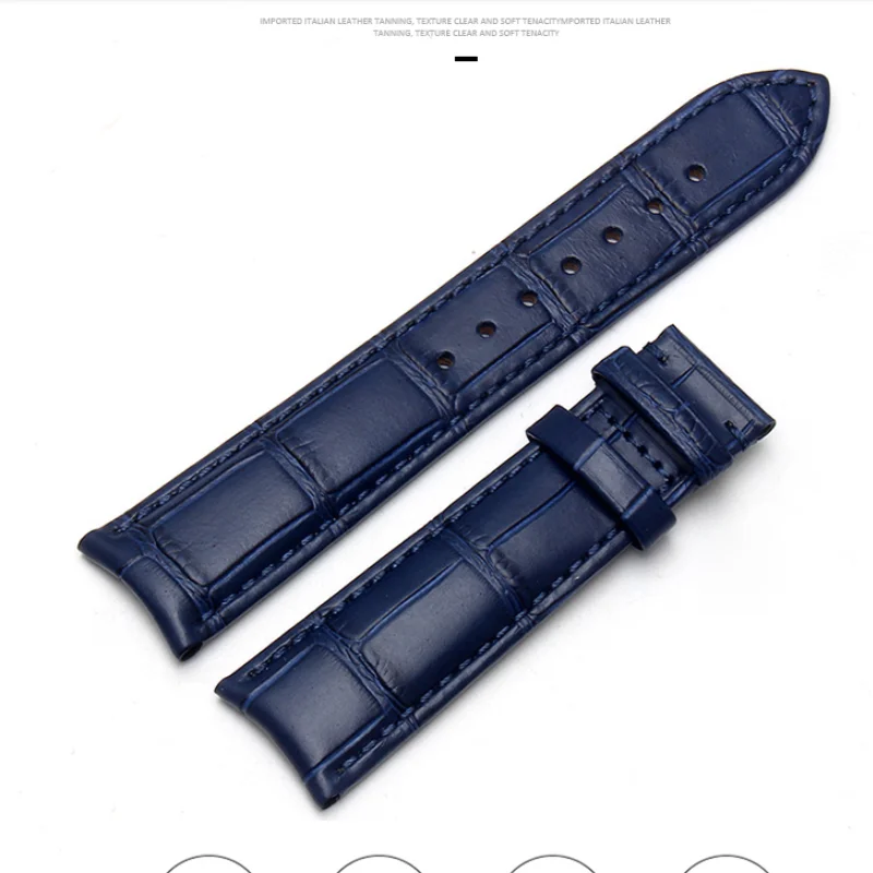 BRETA arc interface Genuine Leather Watch Strap 19mm 20mm 21mm 22mm  Watch Band for Tissot Seiko rossini Watchband Accessories W