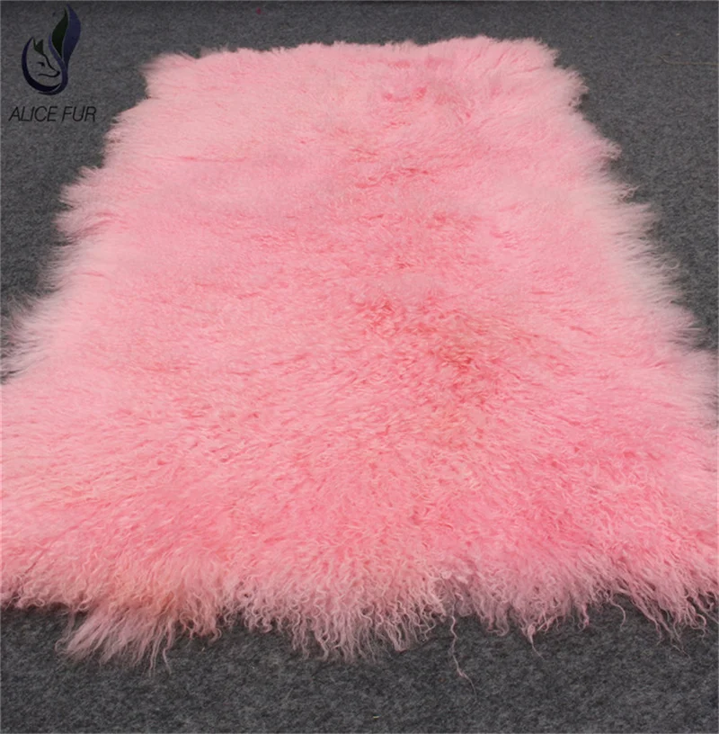 Natural or dyed Wholesale price tibet lamb fur plate