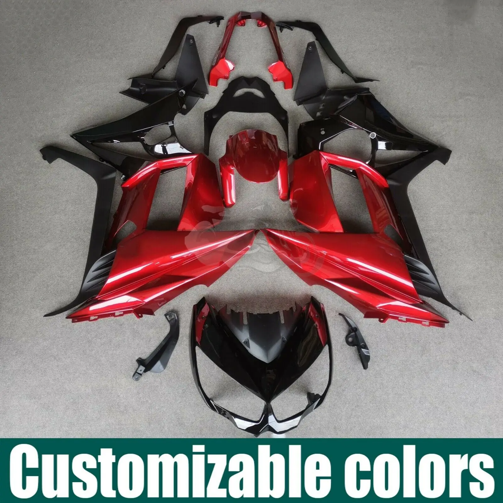 Fit For KAWASAKI Z1000SX 2010 - 2016 Motorcycle Plastic Shell Fairing Bodywork Kit Panel Set Z 1000 SX