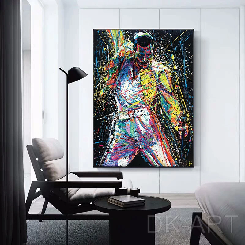 

Abstract Figure Canvas Painting Colorful Graffiti Wall Art Posters and Prints Decorative Pictures for Living Room Home Decor