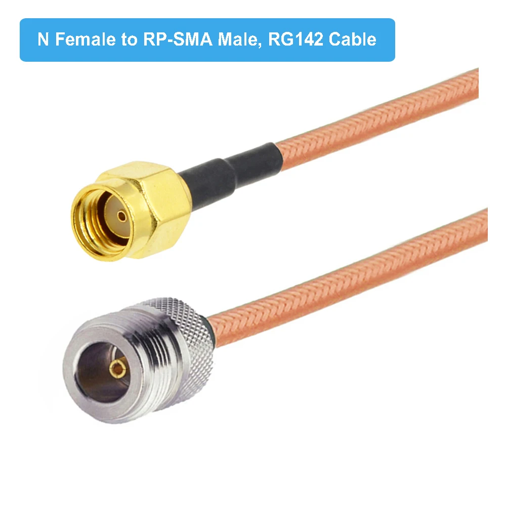 BEVOTOP RG142 N Male Plug to SMA Male RF Connector Adapter Cable Coaxial Jumper Pigtail RG-142 Extension Cord 10CM 15CM 50CM 1M