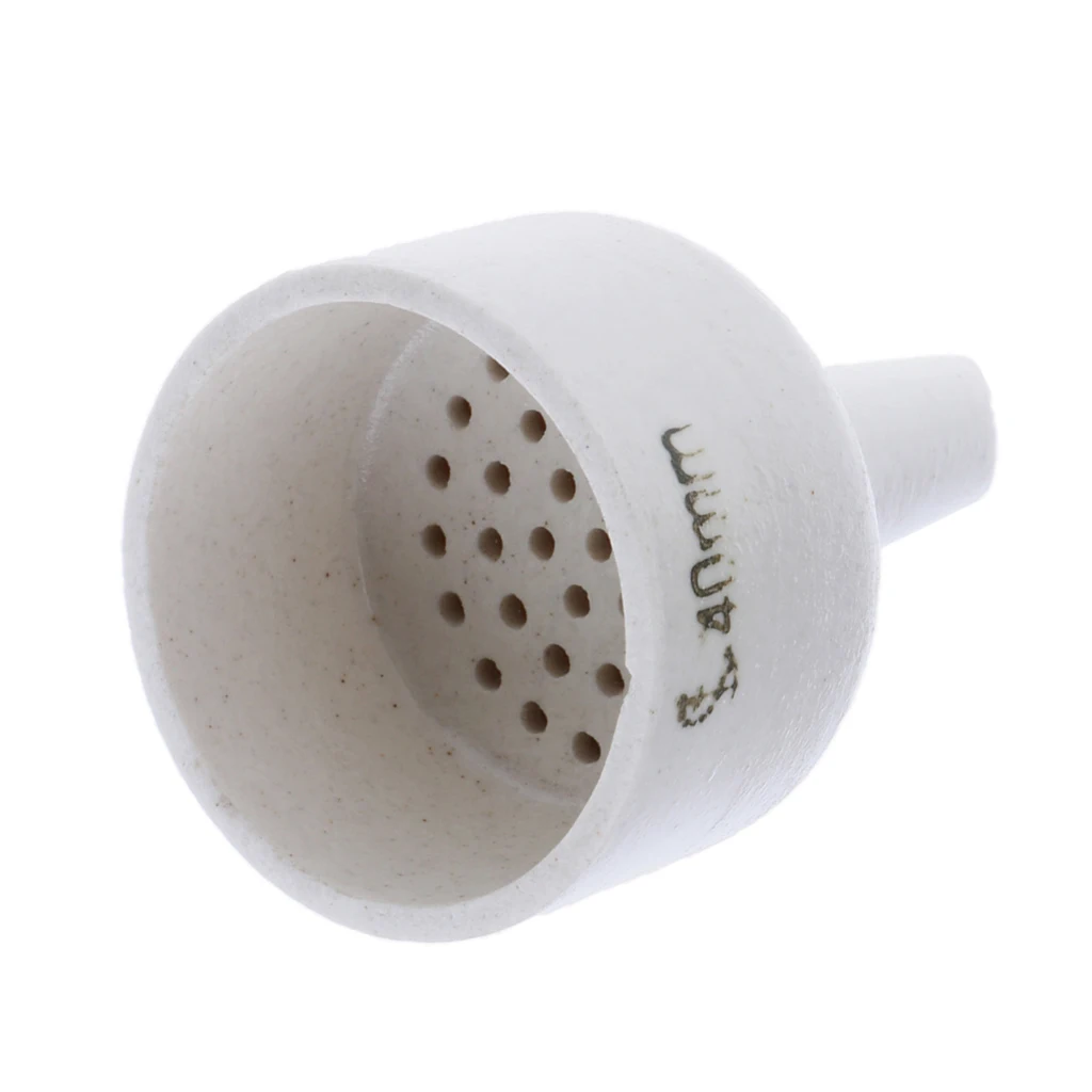 40mm Porcelain Buchner Funnel Lab Filtration Filter Kit Porous Funnel Height: 65mm/2.56\'\'