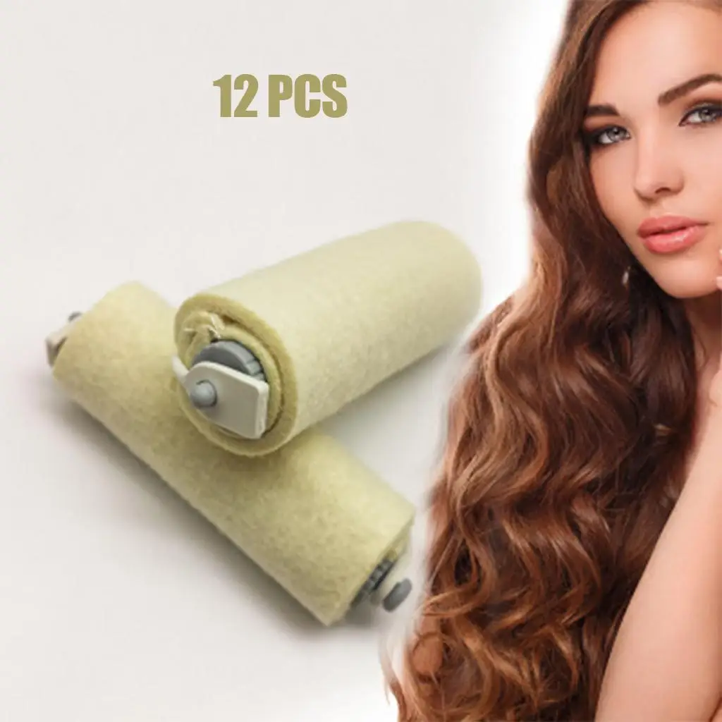 12x Hot Perm capelli arricciati in cotone a pressione d\'aria non feriscono i capelli 3mm di spessore per barbiere