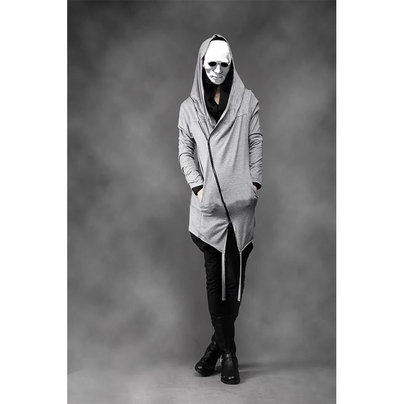 

Autumn Winter version of the Korean version of the new fashion long-sleeved Zipper cap and cap in large Cardigan men's coat love