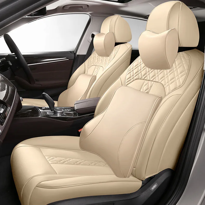 custom cowhide car seat cover for Mercedes Benz ML GLA GLK GLE S E G 350 55 500 Class auto Seat Covers accessodries car stickers