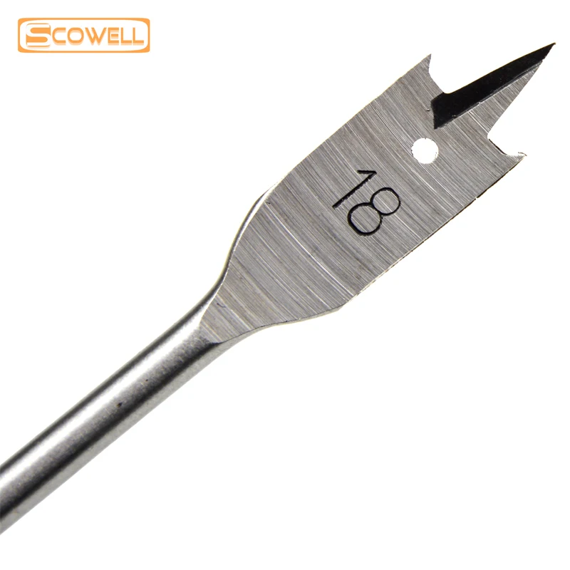 Punta da trapano a forcella piatta da 6 pezzi 10mm-25mm Set di foratura per legno in acciaio codolo esagonale punta da trapano a forcella per la lavorazione del legno s accessori per utensili fai da te