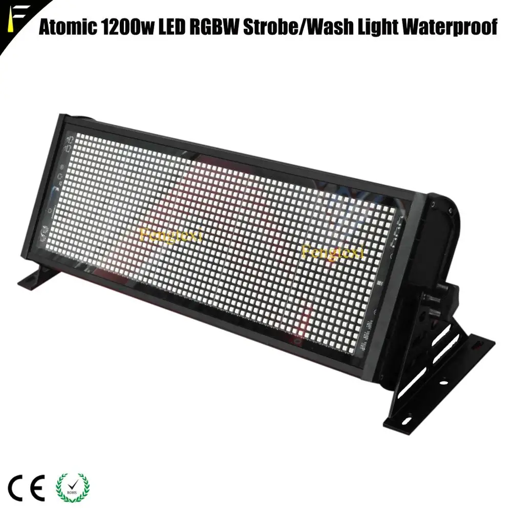 

Outdoor Atomic Dj LED Strobe Light 1200w RGBW 4in1 Waterproof Wash Strobe Rectangular Flood PAR Light IP65