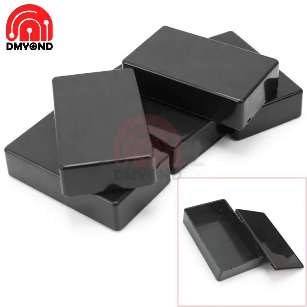 DIY Small Black and White Shell Wire Junction Boxes Plastic Electronic Project Box Enclosure Instrument 100x60x25mm Case