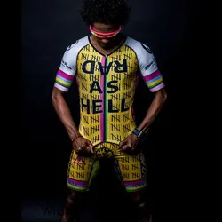 Triathlon Aero Racing Suit Men LOVE THE PAIN Pro Team Clothing Cycling Skinsuit Equipment Custom Bike Ciclismo Maillot Speedsuit