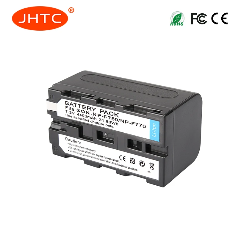 Batteria NP F750 NP-F770 F730 F770 per Sony NP F960 F970 NP-F770 F550 CCD-TRV58 TRV110K TRV26E V1J z1 TRV36 TR917 4400mAh