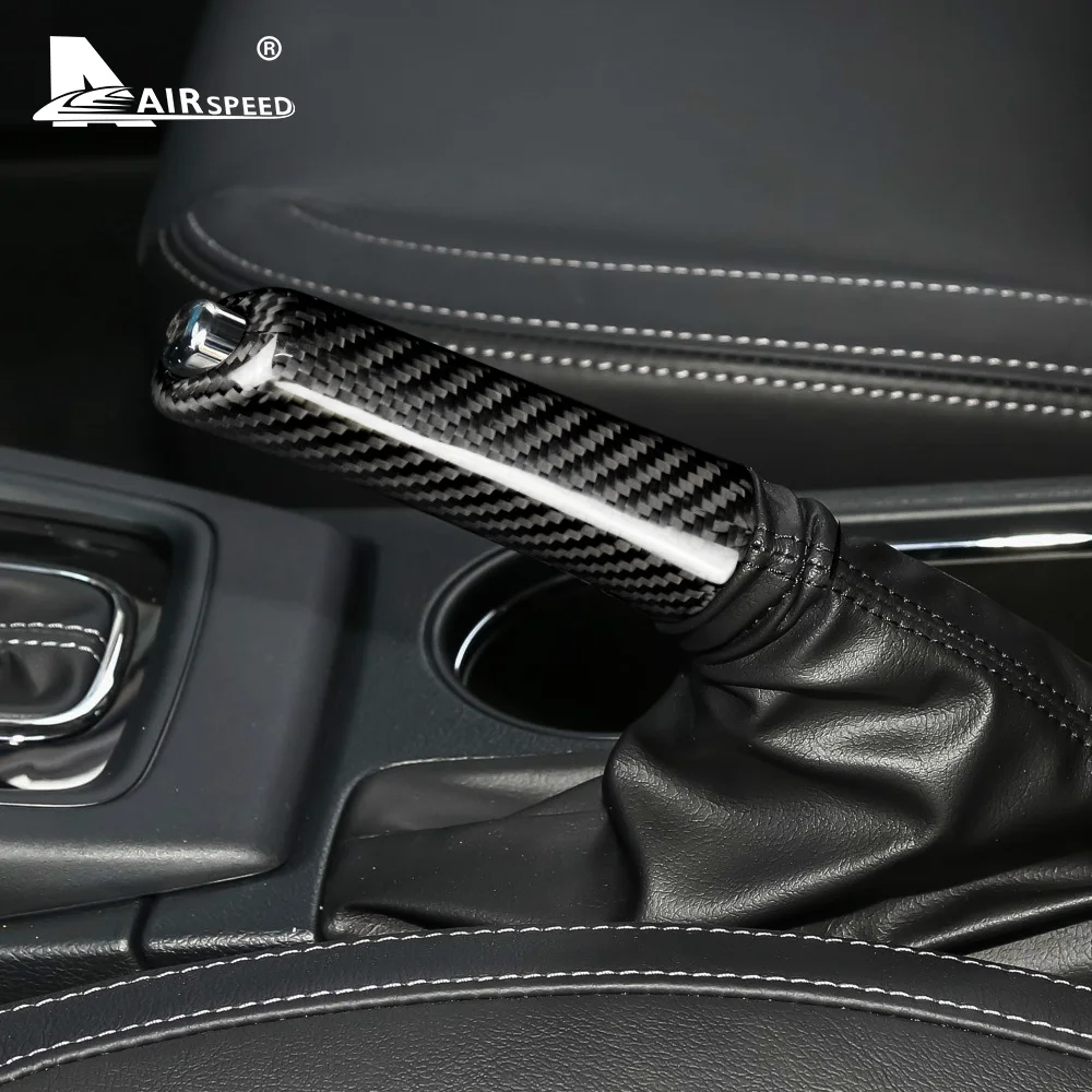 Real Hard Carbon Fiber Replace Cover for Subaru WRX 2014-2020 Forester 2008-2019 LHD RHD Car Handbrake Grips Cover Interior