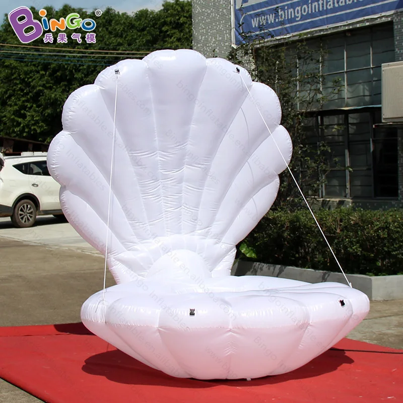 

Hot sale 2 meters inflatable white shell for activities decoration / seashell model balloon toys