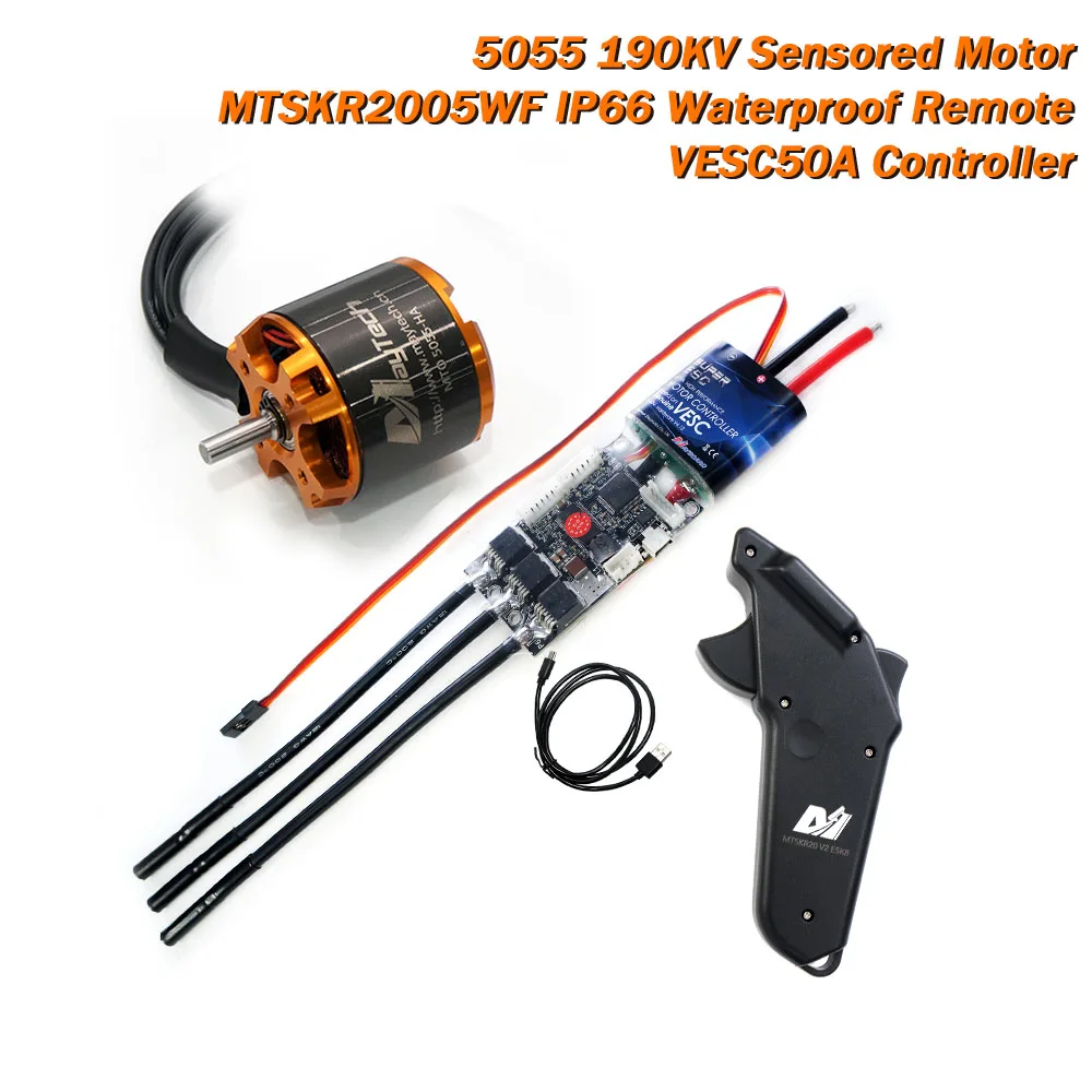 

Maytech 2005WF Waterproof PWM Remote 50A VESC 190KV BLDC Motor Hall Sensor Electric Longboard Monopatin Boards