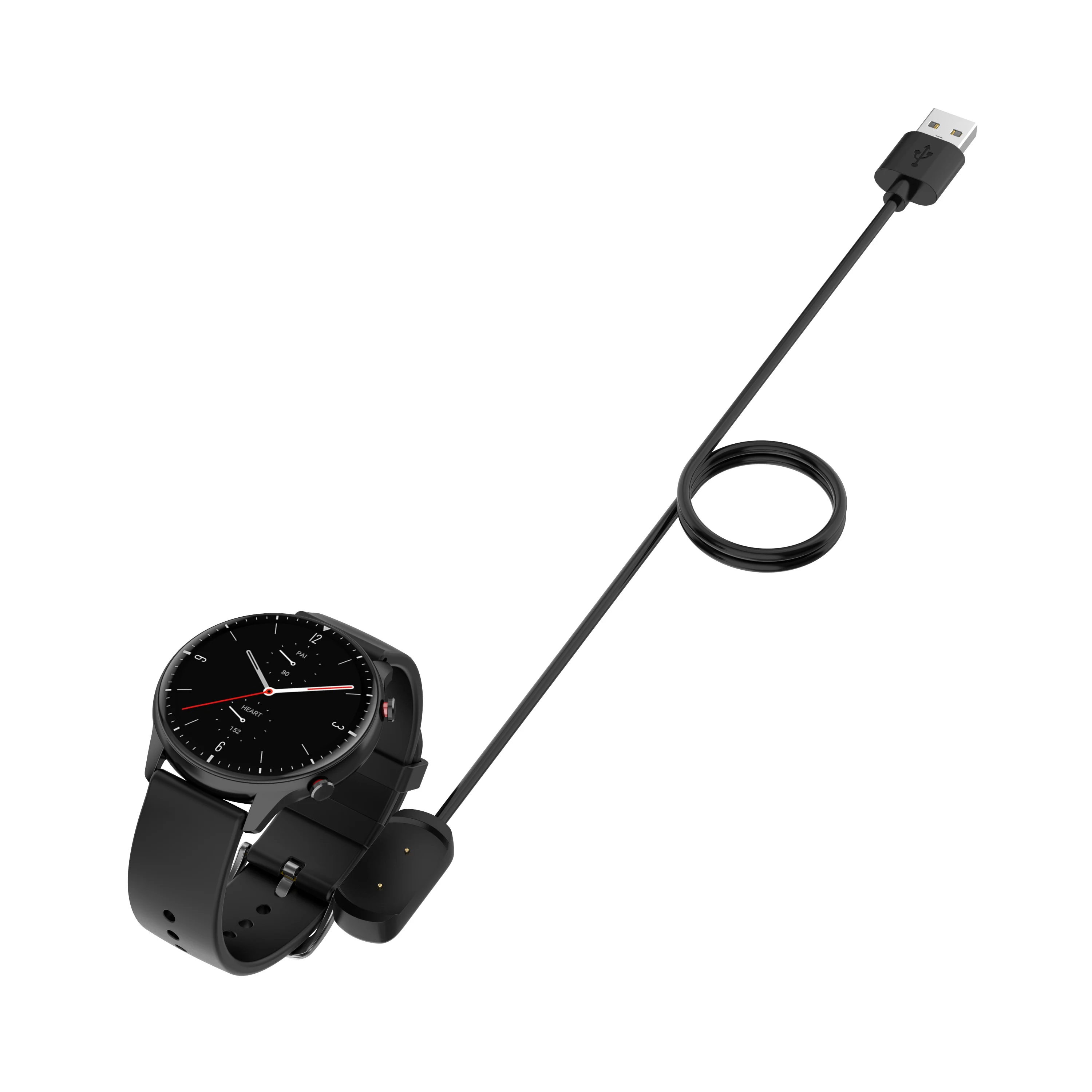 Szybka ładowarka 1m Kabel USB do Xiaomi Huami Amazfit T-rex Inteligentny pasek do zegarka Ładowarki magnetyczne do Amazfit T-rex Pro Nowe akcesoria