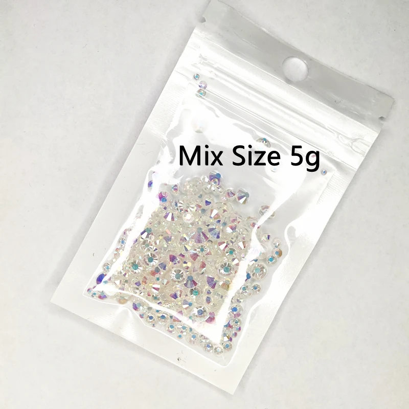 Sapphire 3D Nail Art Rhinestones Decorations Glass Non HotFix Rhinestones  FlatBack Strass Sewing&Fabric Garment