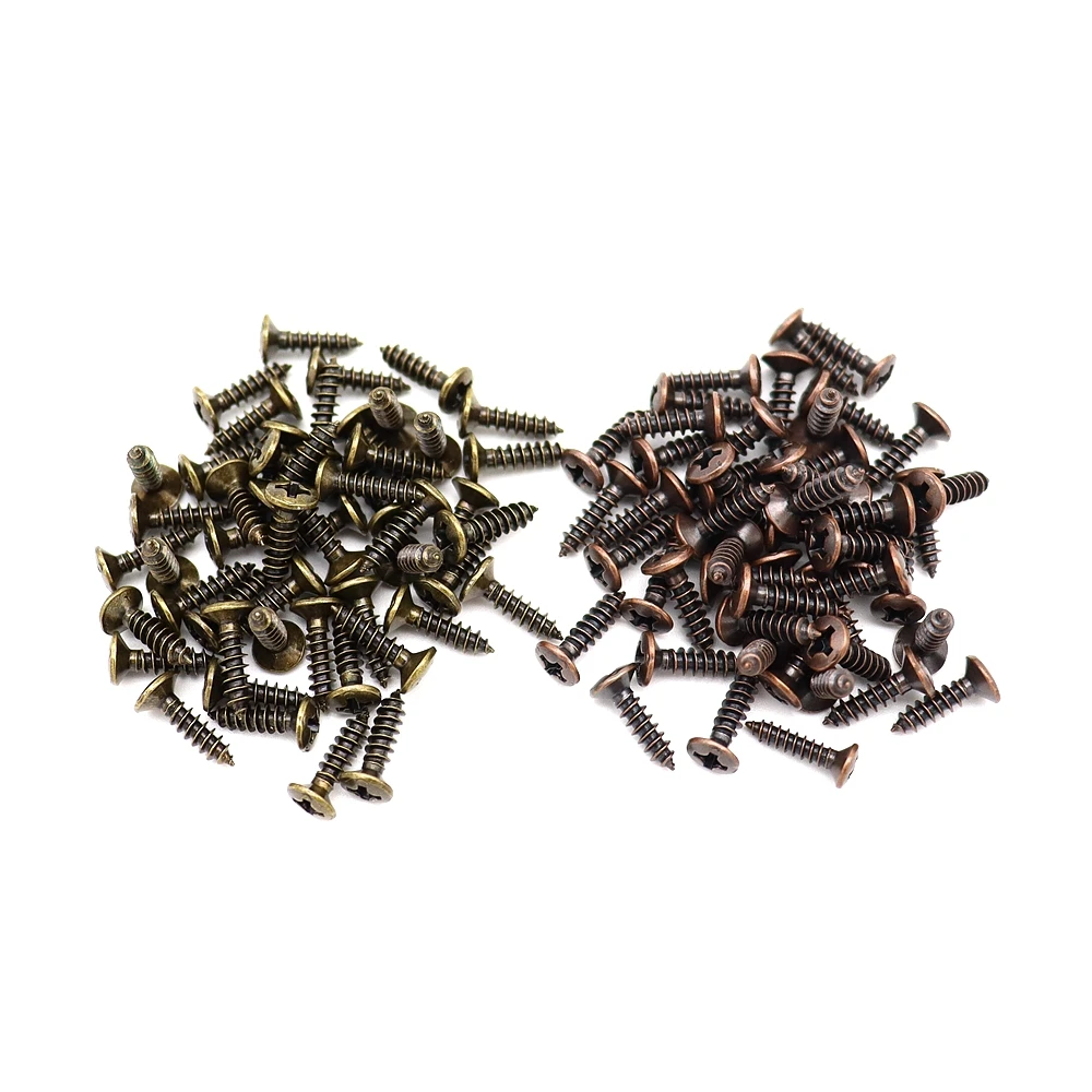 30/50/100 Pcs Electric Guitar panel Screw Guitar Socket iron core Cover Guard plate installation Fixing Screw 3×12mm