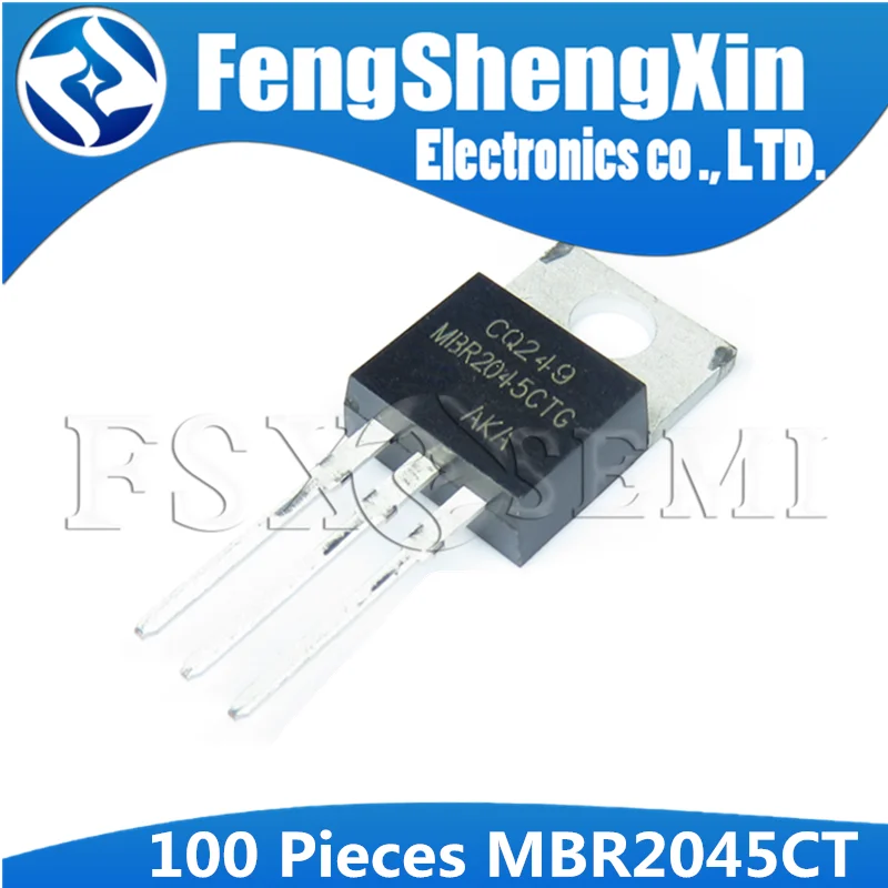 100pcs MBR2045CT MBR2045 TO-220 MBR1545CT MBR3045CT B2045G B1545G B3045G MBR3045 Schottky diode