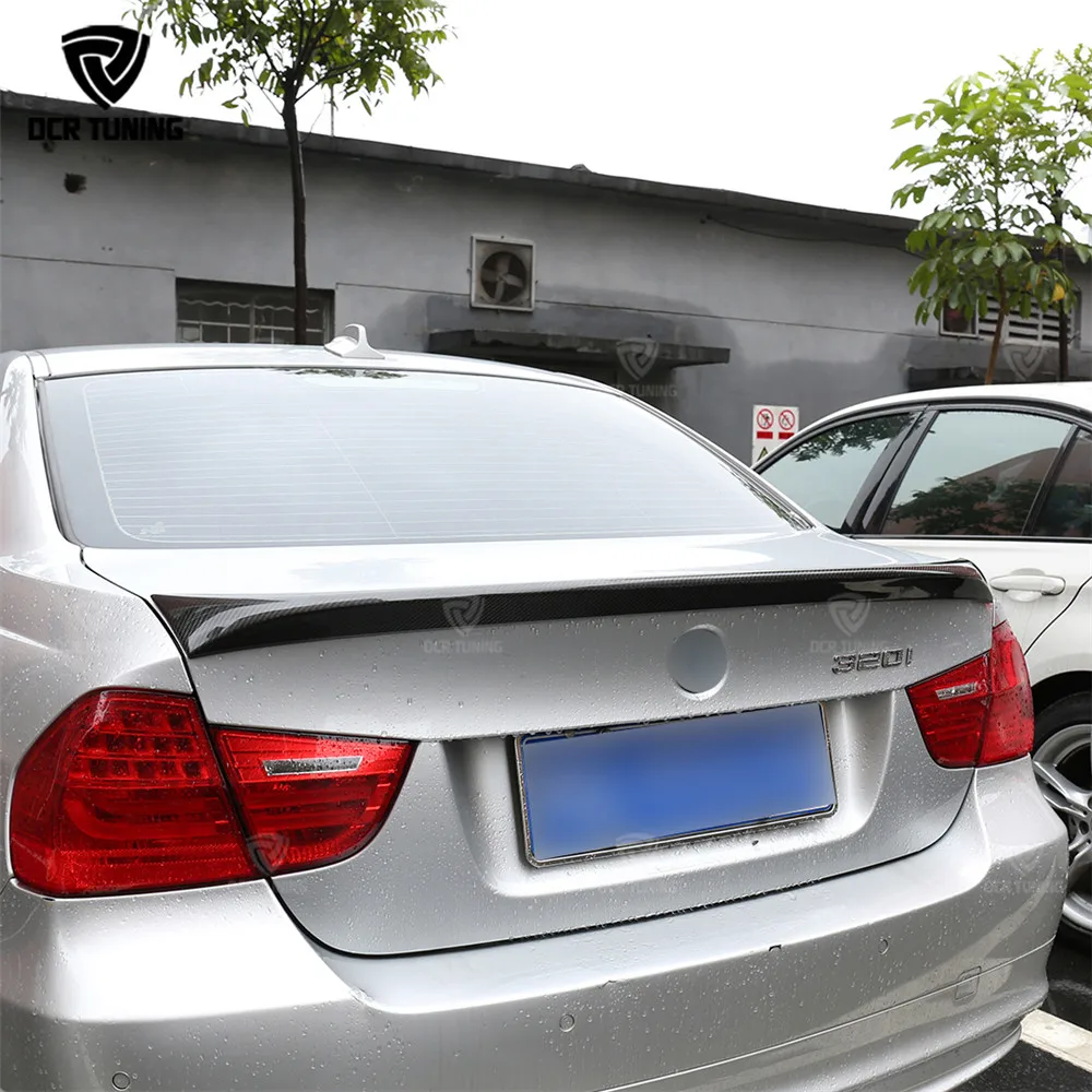 For bmw E90 spoiler E90 E90 M3 carbon fiber rear trunk spoiler 318i 320i 325i 330i 2005 - 2011 E90 sedan rear wing spoiler