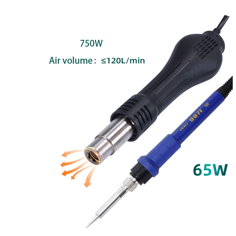 Wysoka moc regulowana temperatura objętość powietrza gorąca wiatrówka stacja lutownicza BGA stacja lutownicza ESD SMD PCB stacja lutownicza BGA