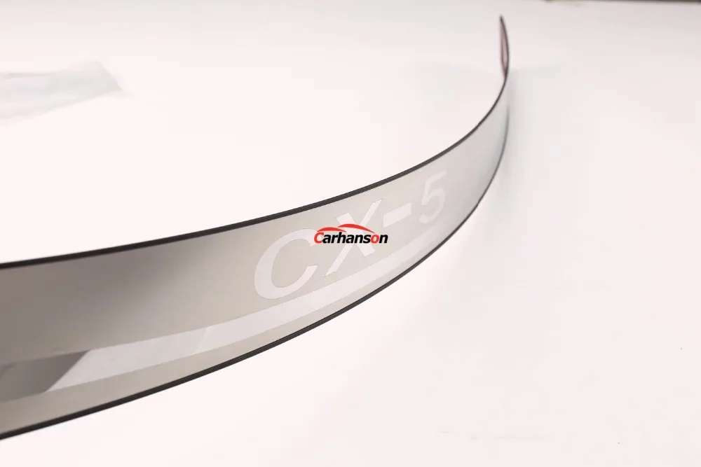 For CX5 Trunk Trim Car Stainless Steel Rear Bumper Protector Door Sill Cover Auto Sticker Styling Accessories 2013 2016 2023