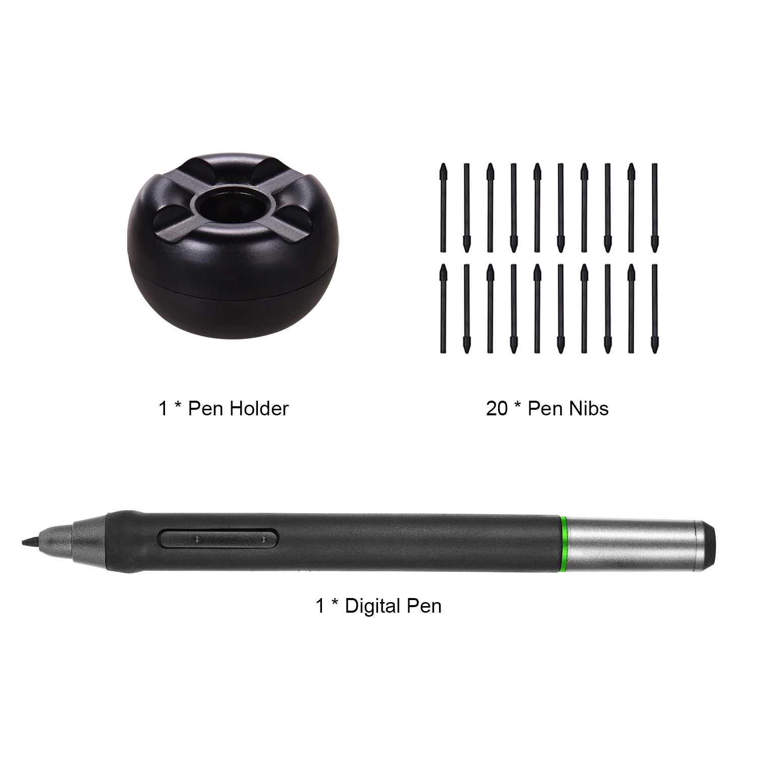 BOSTO Digital Pen 8192 Levels Pressure Battery-Free Stylus Pen for BOSTO BT-16HDT/BT-16HDK/BT-16HD/BT-22U MINI/BT-22UX