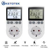 Digital Wattmeter 220V Power Energy Meter EU Plug Socket Analyzer AC Voltmeter Ammeter Consumption Monitor Kwh And Cost Display