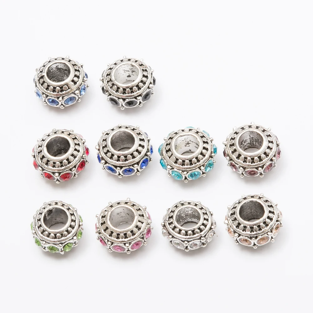 10Pcs/Lot  Silver Plated Charms Beads European DIY Beads Fit Pandora Charms Bracelets & Bangle Fashion Jewelry js1007