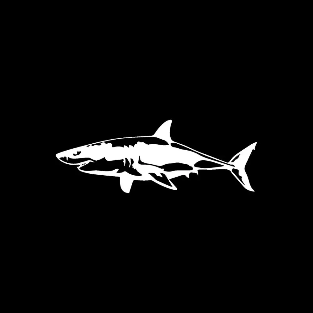 Car Sticker 17CM*6.5CM 3D Shark Creative Vinyl Sticker On Car Stickers and Decals Window Sticker Car-styling Decal