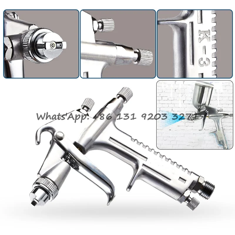 

Spray Gun K-3/F-2 Professional Mini Air Brush Spray Gun K-3A V-3 Pneumatic Paint Spray Gun 0.3/0.5/0.8mm Nozzle Airbrush Sprayer