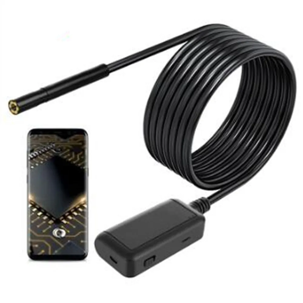 5.5MM 5.0MP 1920P Wireless Inspection Camera IP67 Wifi Endoscope  with 6 LED For Android and IOS Smartphone 3in1 usb otoscope